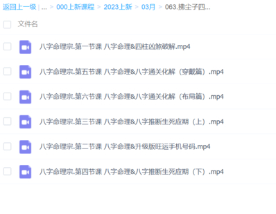 拂塵子四柱八字命理6集