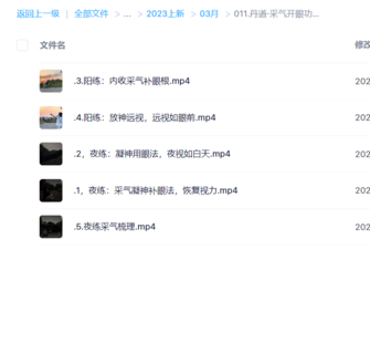 丹道·采氣開眼功【近視，改善視力，用眼過度】