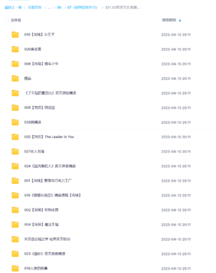 32套英文名著精講視頻英語(yǔ)精讀課程逐句解讀語(yǔ)句語(yǔ)境記單詞學(xué)語(yǔ)法