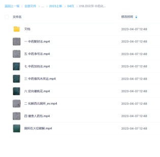孫宗萍 中藥化煞聚財催貴法視頻8集+資料
