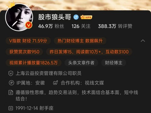 股市狼頭哥炒股視頻課程百度網盤