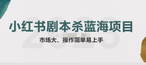 拆解小紅書藍海賽道：劇本殺副業項目，玩法思路教程百度網盤插圖