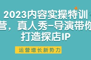 2023內容實操特訓營，真人秀-導演帶你打造探店IP百度網盤