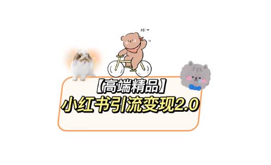 小紅書最新引流變現教程，最詳細視頻教程及素材百度網盤