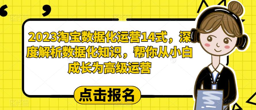 2023淘寶數據化運營14式，深度解析數據化知識，從小白成為高級運營百度網盤