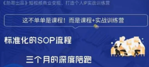 勛哥?短視頻變現(xiàn)訓(xùn)練營，解決標(biāo)準(zhǔn)化起號流程百度網(wǎng)盤插圖