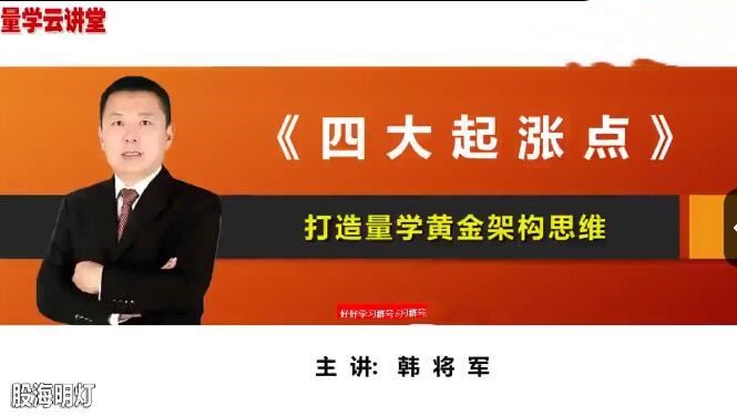 量學云講堂韓將軍打造量學黃金架構思維第3期百度網盤