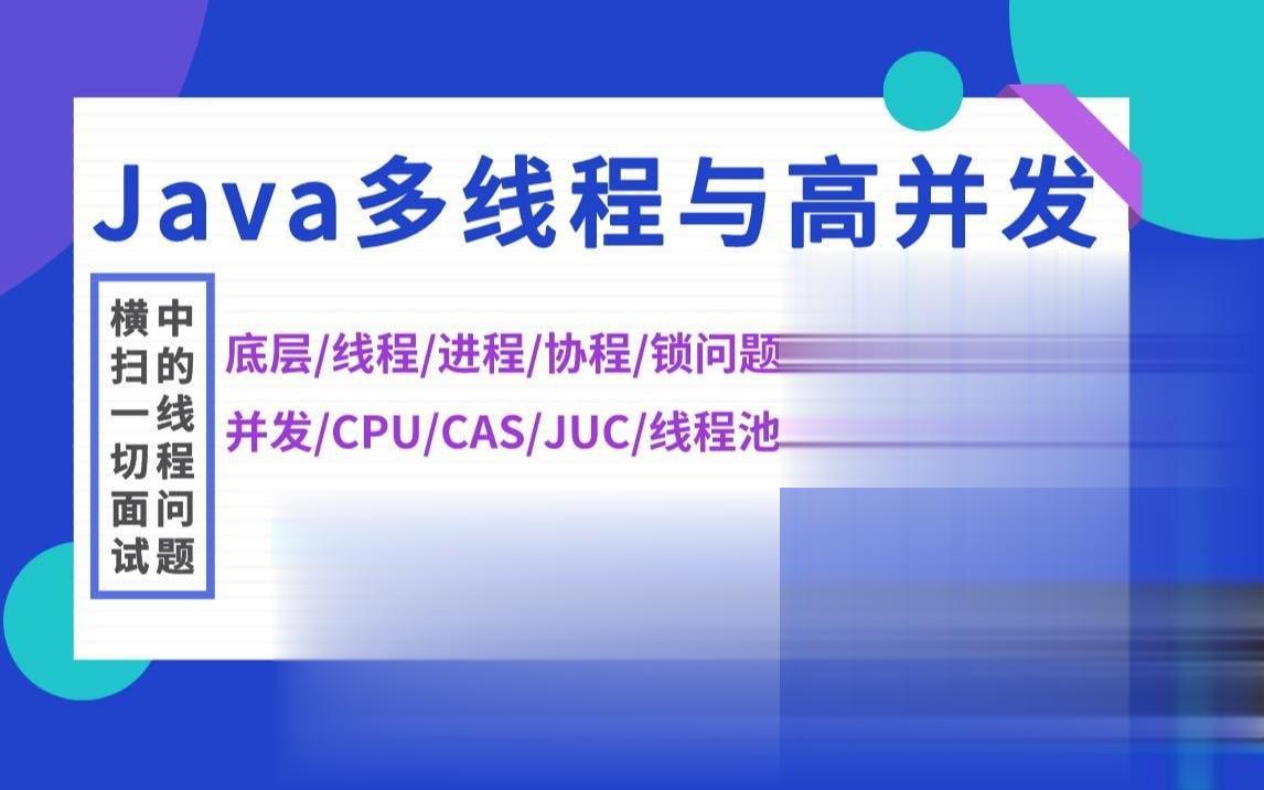 Java馬士兵【Java多線程與高并發】從入門到精通百度網盤