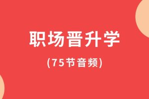職場(chǎng)晉升學(xué)(75節(jié)音頻)百度網(wǎng)盤(pán)