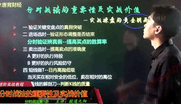 【股道九陽】《財經大講堂基礎系列-分時黃金戰法視頻課程》