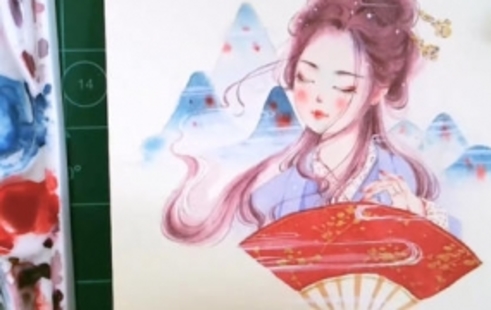 【設(shè)計(jì)上新】298.阿妹藝術(shù)丫丫古風(fēng)夢(mèng)幻水彩人物系統(tǒng)課