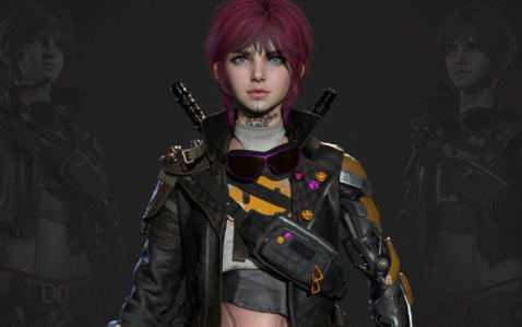 賽博風(fēng)格次世代游戲角色全流程教學(xué)百度網(wǎng)盤