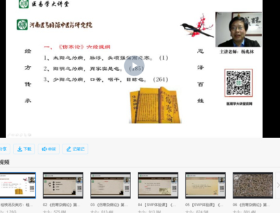 【中醫(yī)上新】11.楊兆林傷寒雜病論類方篇視頻課程59集