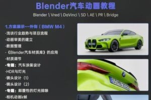 阿多尼斯碩Blender汽車動畫教程百度網盤