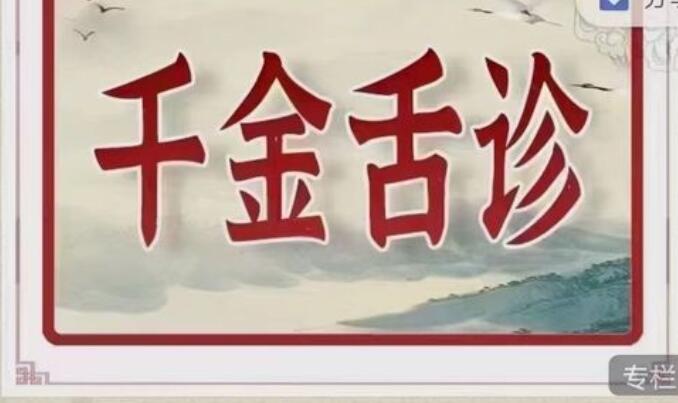 千金舌診系統班百度網盤