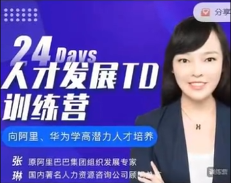 張琳:24天人才發(fā)展TD訓練營6期