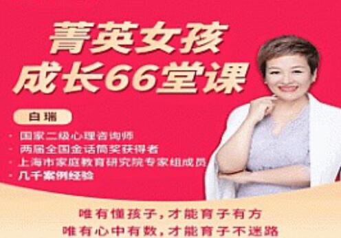 《菁英女孩成長66堂課》唯有懂孩子，才能育子有方