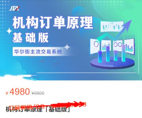【杰克交易學院】原價4980元的《杰克交易學院 機構訂單原理（基礎版）》