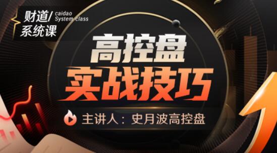 【史月波】原價(jià)9800元的《史月波 高控盤(pán)實(shí)戰(zhàn)技巧》