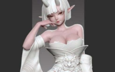 【設計上新】244. zbrush和服二次元角色案例教學【畫質高清只有視頻】