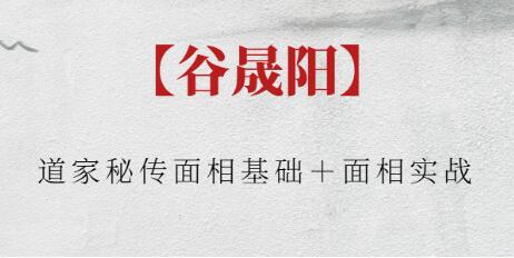 谷晟陽《道家秘傳面相基礎(chǔ)+面相實戰(zhàn)》