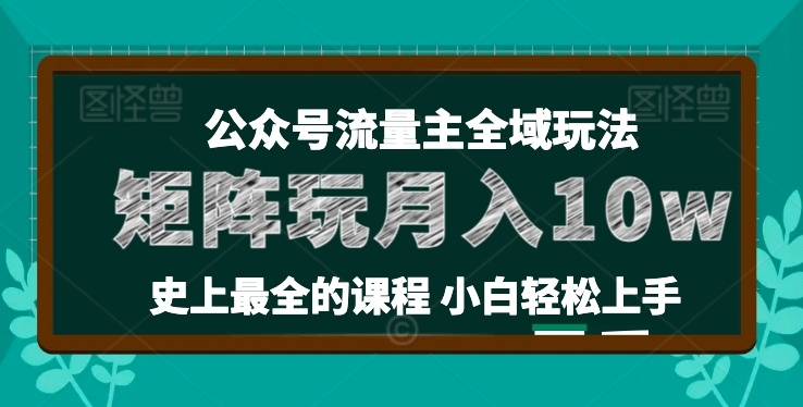 麥子甜公眾號流量主全新玩法，核心36講小白也能做矩陣，月入10w+