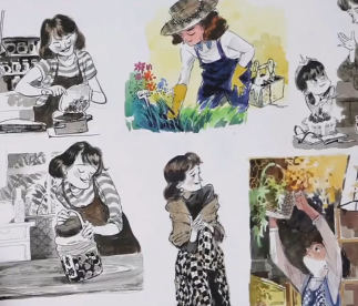 布籽國茜茜人物速寫基礎第6期+靜物構圖第2期