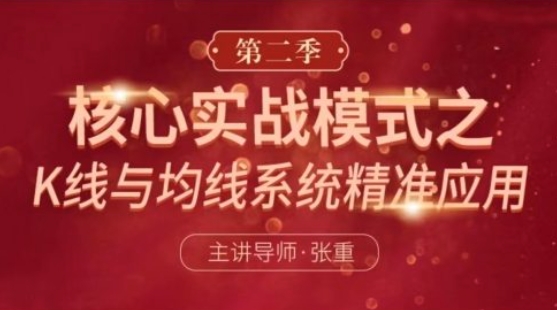 【張重】《核心實戰模式之：K線與均線系統精準應用 第二季》插圖