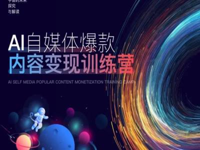 AI自媒體爆款內(nèi)容變現(xiàn)訓(xùn)練營(yíng)，20%底層邏輯，60%實(shí)操方法，20%案例拆解(即學(xué)即用)