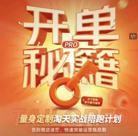 淘寶開單秘籍PRO，量身定制淘天實戰(zhàn)陪跑計劃，插圖
